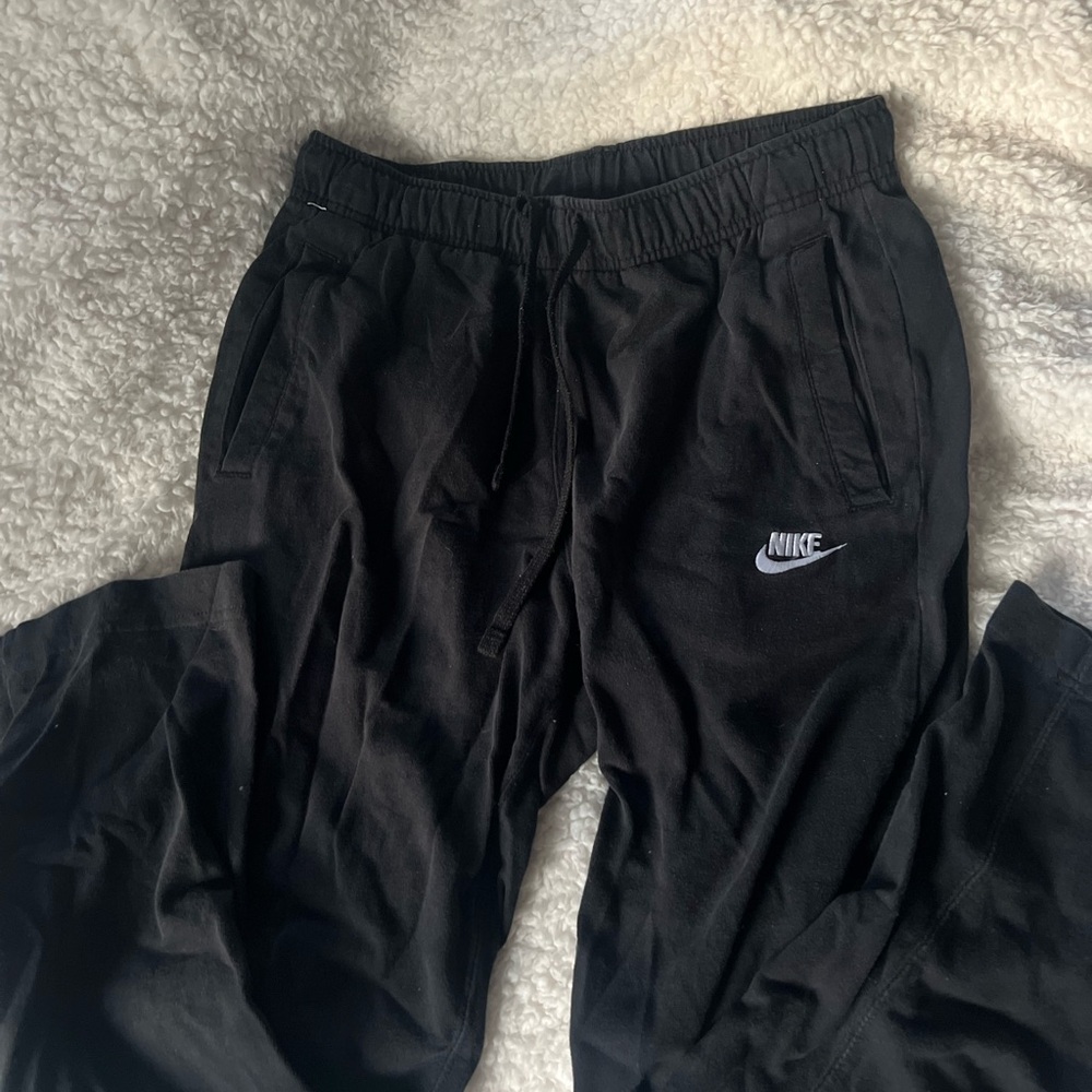 Nike Black Sweatpants with White Logo